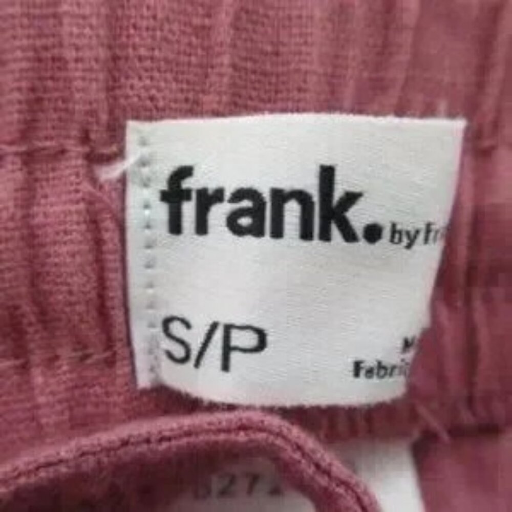 Frank & Oak Linen Women's Pink Shorts Small NEW - Picture 2 of 3